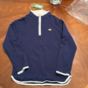 Masters kids girls three-quarter zip up navy blue